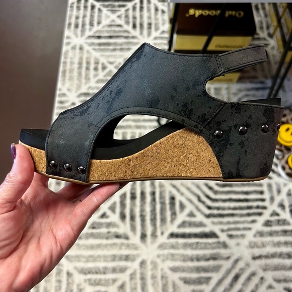 Corky’s Footwear Black Metallic Carley Wedges. ***Final Price - Picture 4 of 4
